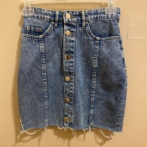 Button front denim skirt from H&M